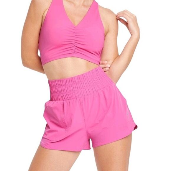 NWT Joylab High Rise Pink Shorts | Size Large - Picture 1 of 5